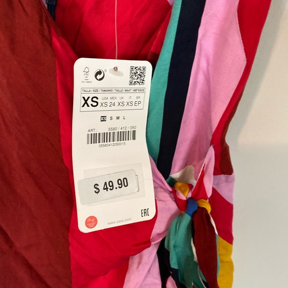 Zara multicolor striped romper - Picture 3 of 3
